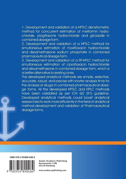 Produktbild: Development And Validation Of Chromatographic Methods For Simultaneous Quantific