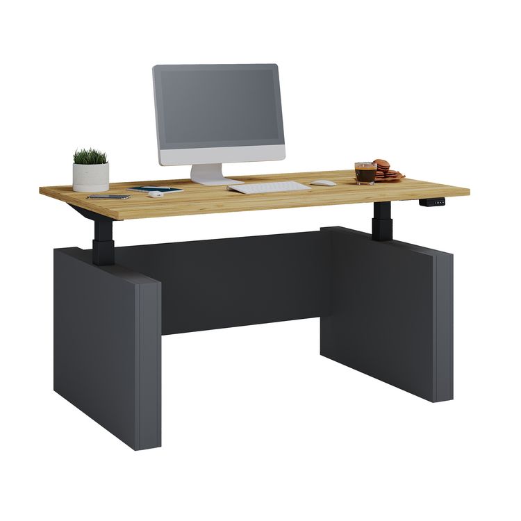 Produktbild: Schreibtisch h&ouml;henverstellbar Salia 140x80
