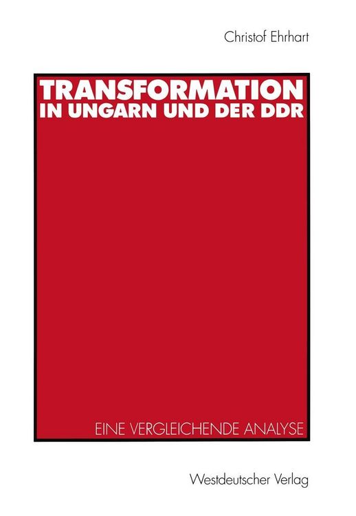 Produktbild: Transformation in Ungarn und der DDR