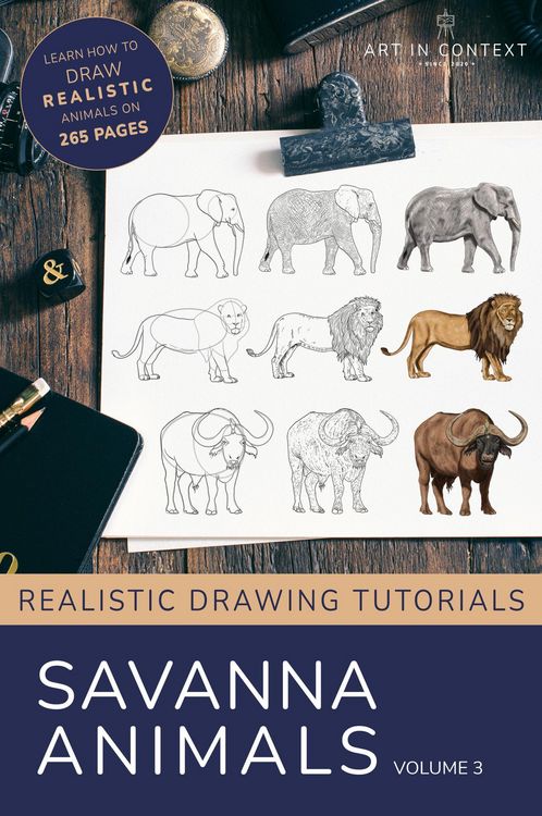 Produktbild: Learn to Draw Savanna Animals (Realistic Drawing Tutorials, #3)