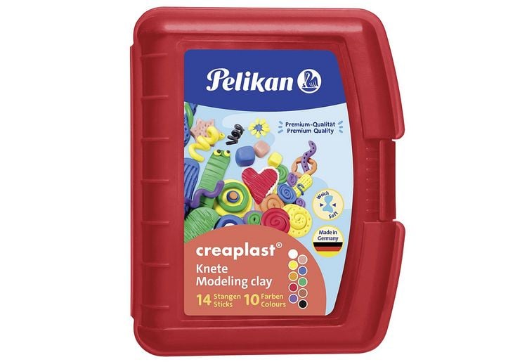 Produktbild: Pelikan Kinderknete Creaplast&reg; 10 Farben im roten Etui, 240g