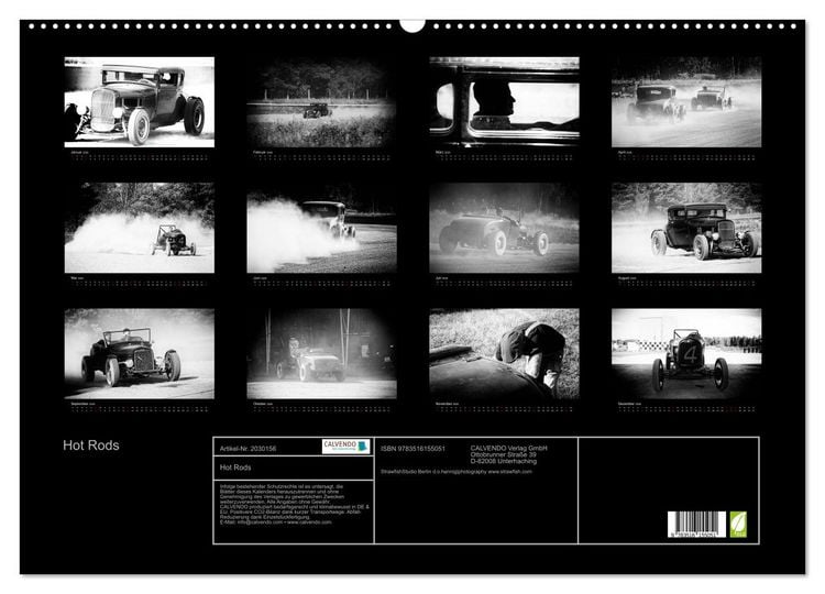 Produktbild: Hot Rods (Wandkalender 2026 DIN A2 quer), CALVENDO Monatskalender