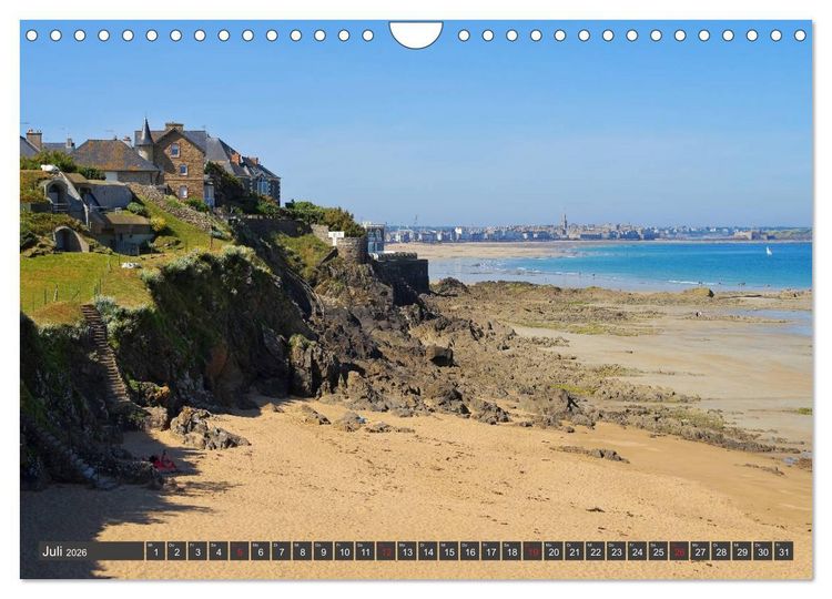 Produktbild: Saint Malo - Stadt der Korsaren (Wandkalender 2026 DIN A4 quer), CALVENDO Monatskalender