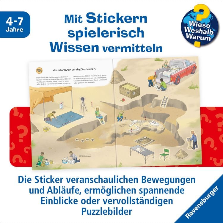 Produktbild: Wieso? Weshalb? Warum? Stickerheft - Dinosaurier