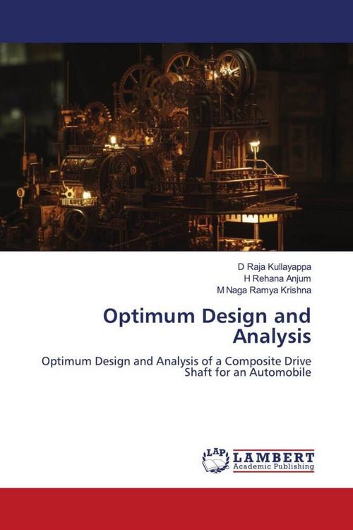 Produktbild: Optimum Design and Analysis