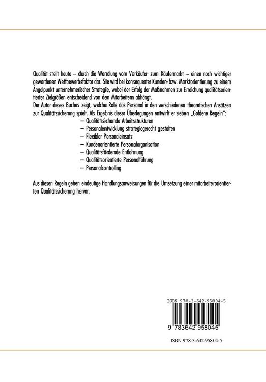 Produktbild: Der Mitarbeiter im Total Quality Management