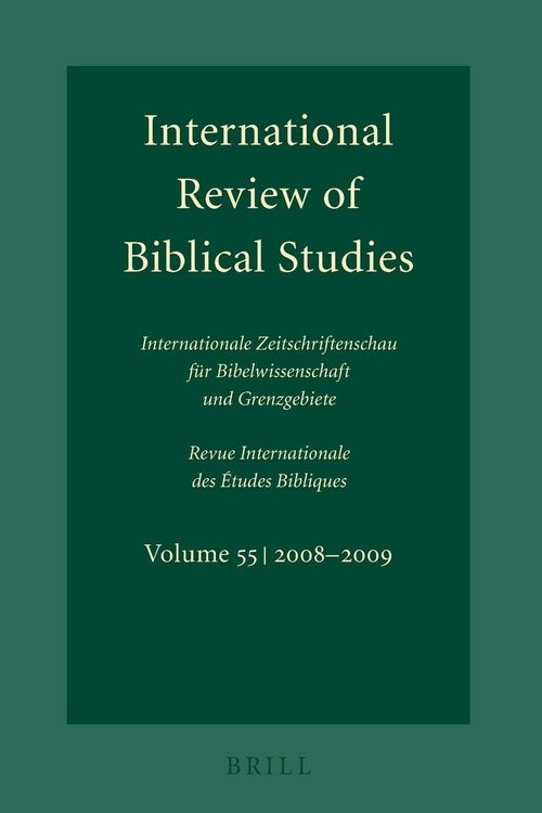 Produktbild: International Review of Biblical Studies, Volume 55 (2008-2009)