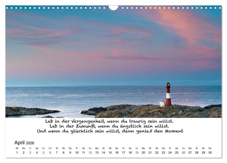 Produktbild: Meditation Wasser (Wandkalender 2026 DIN A3 quer), CALVENDO Monatskalender