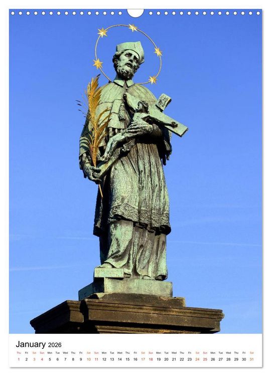 Produktbild: In Prague (Wall Calendar 2026 DIN A3 portrait), CALVENDO 12 Month Wall Calendar