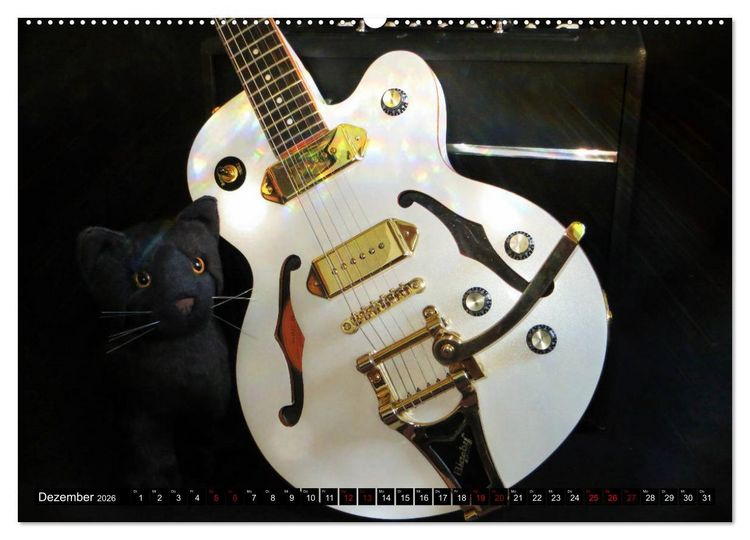 Produktbild: Gitarren und Amps - abgerockt (hochwertiger Premium Wandkalender 2026 DIN A2 quer), Kunstdruck in Hochglanz