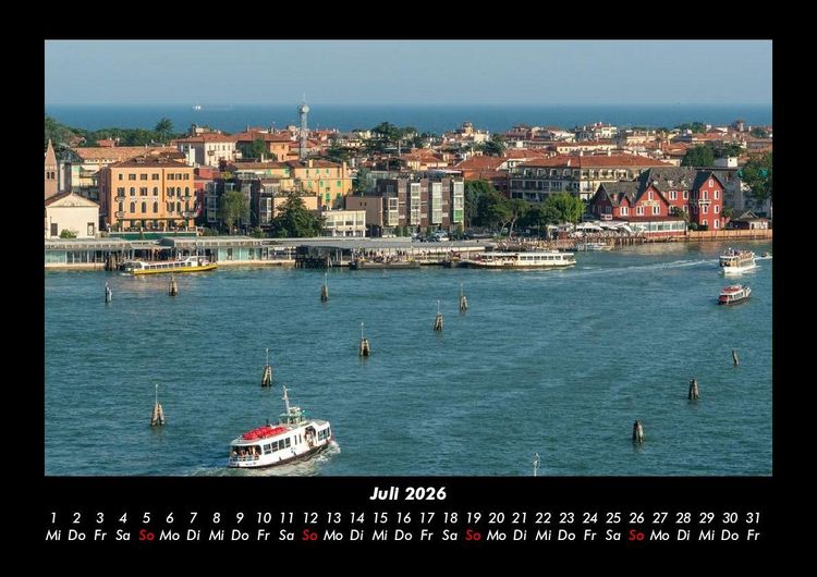 Produktbild: Venedig 2026 Fotokalender DIN A3