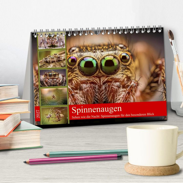 Produktbild: Spinnenaugen (Tischkalender 2027 DIN A5 quer), CALVENDO Monatskalender