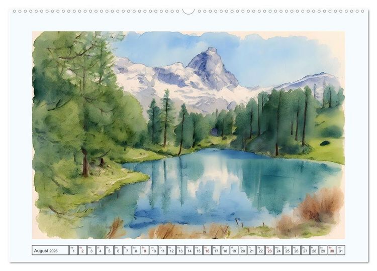 Produktbild: Traumreise durch die Schweiz (hochwertiger Premium Wandkalender 2026 DIN A2 quer), Kunstdruck in Hochglanz