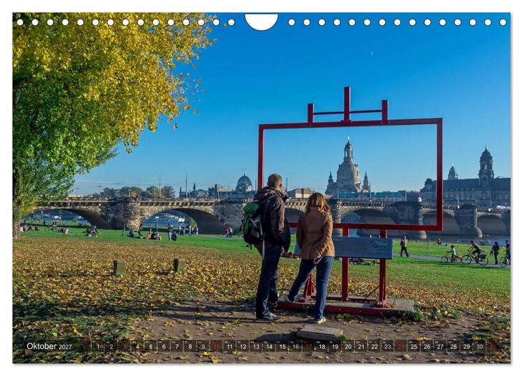 Produktbild: Dresden, ein Jahr an der Elbe (Wandkalender 2027 DIN A4 quer), CALVENDO Monatskalender