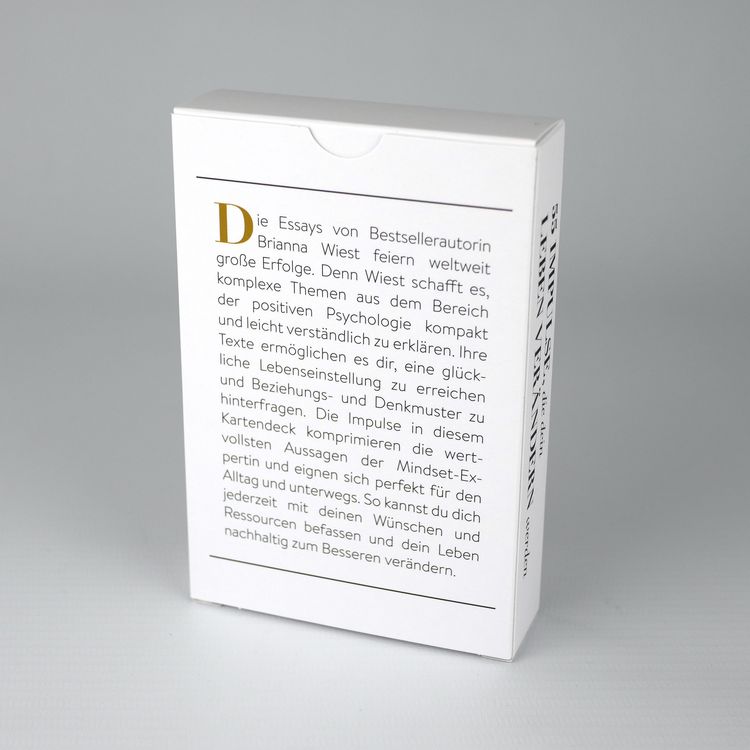 Produktbild: 55 Impulse, die dein Leben ver&auml;ndern werden &ndash; Das Kartendeck zum Nr.-1-Bestseller 101 Essays, die dein Leben ver&auml;ndern werden