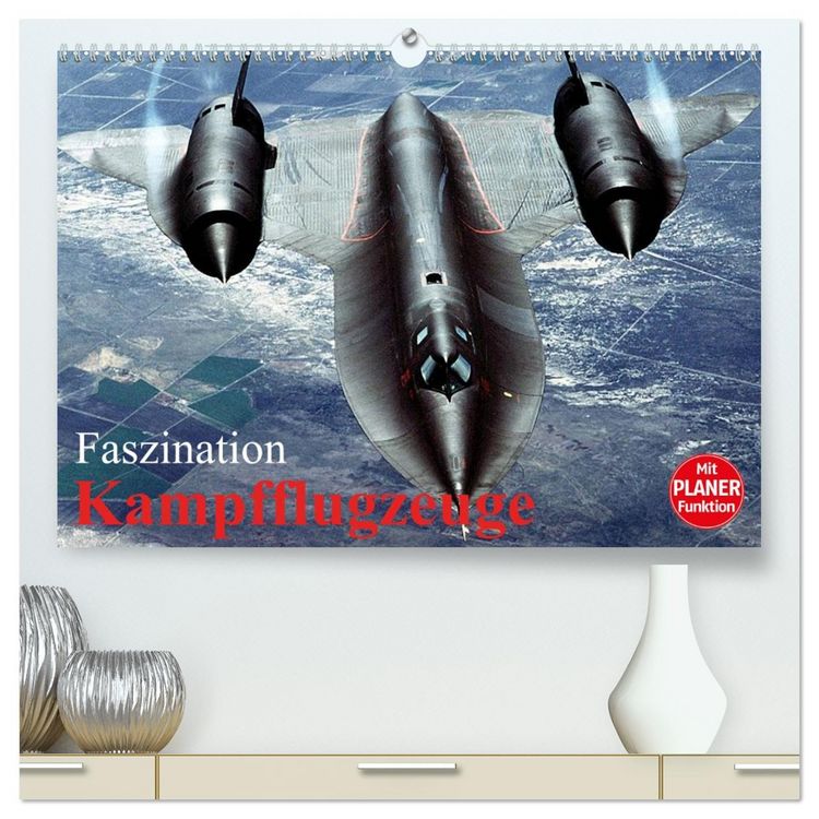 Produktbild: Faszination Kampfflugzeuge (hochwertiger Premium Wandkalender 2026 DIN A2 quer), Kunstdruck in Hochglanz
