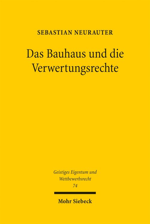 Produktbild: Das Bauhaus und die Verwertungsrechte