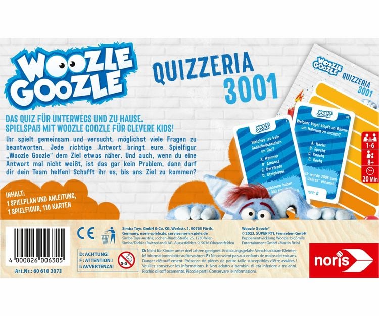 Produktbild: Woozle Goozle - Quizzeria 3001