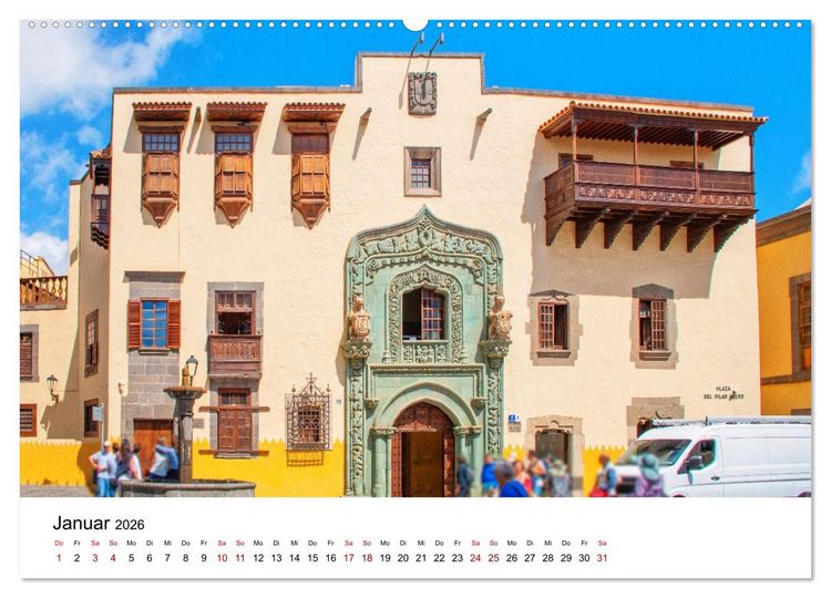 Produktbild: Las Palmas de Gran Canaria - eine gro&szlig;artige Stadt (Wandkalender 2026 DIN A2 quer), CALVENDO Monatskalender