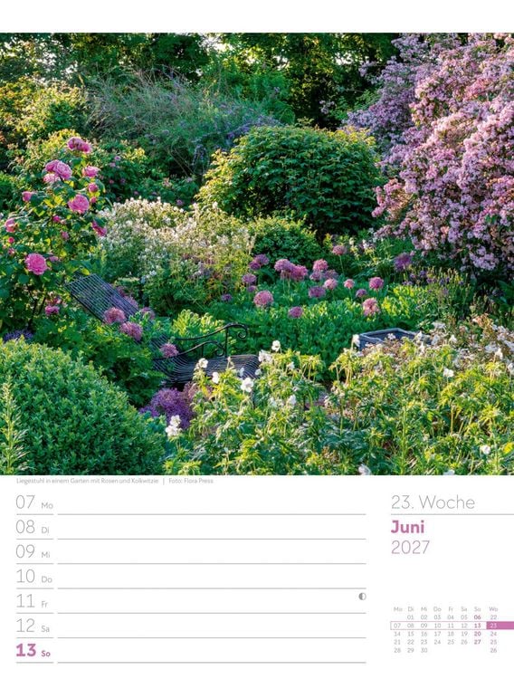 Produktbild: Gartengl&uuml;ck Wochenplaner Kalender 2027