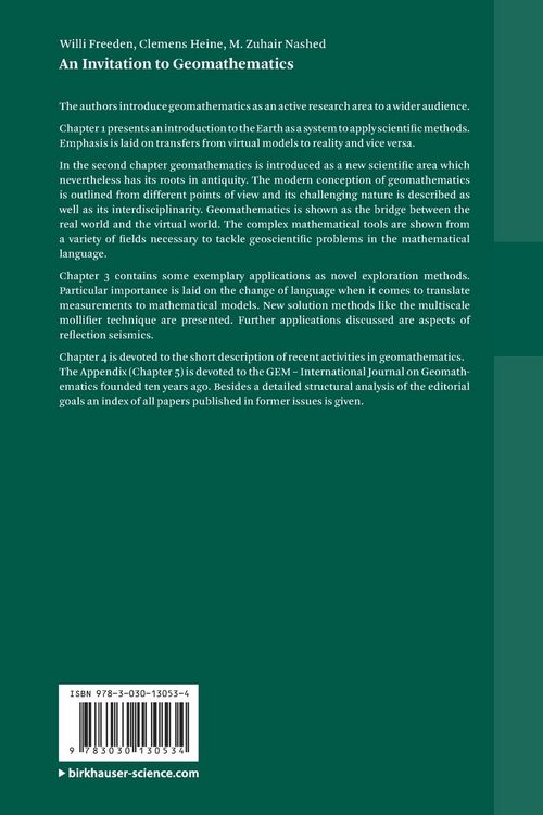 Produktbild: An Invitation to Geomathematics