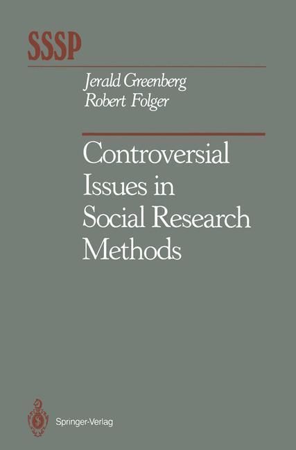 Produktbild: Controversial Issues in Social Research Methods