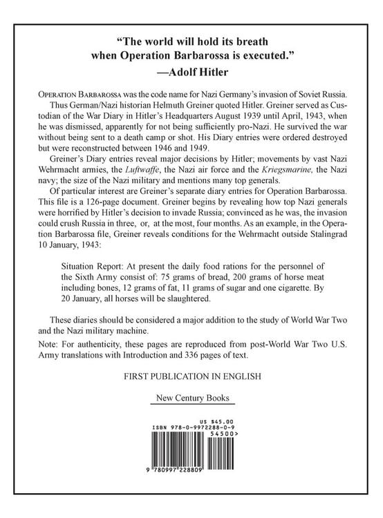 Produktbild: War Diaries from Inside Hitler's Headquarters