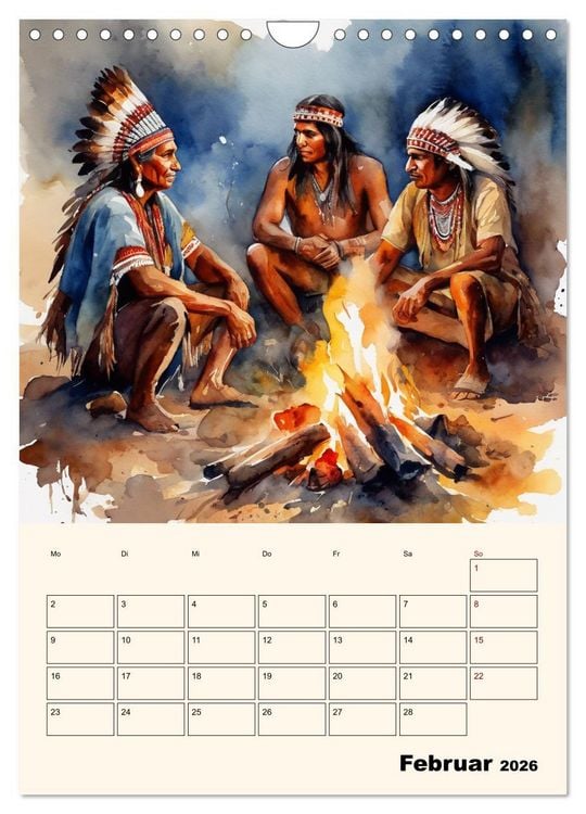 Produktbild: Indianische Kultur (Wandkalender 2026 DIN A4 hoch), CALVENDO Monatskalender