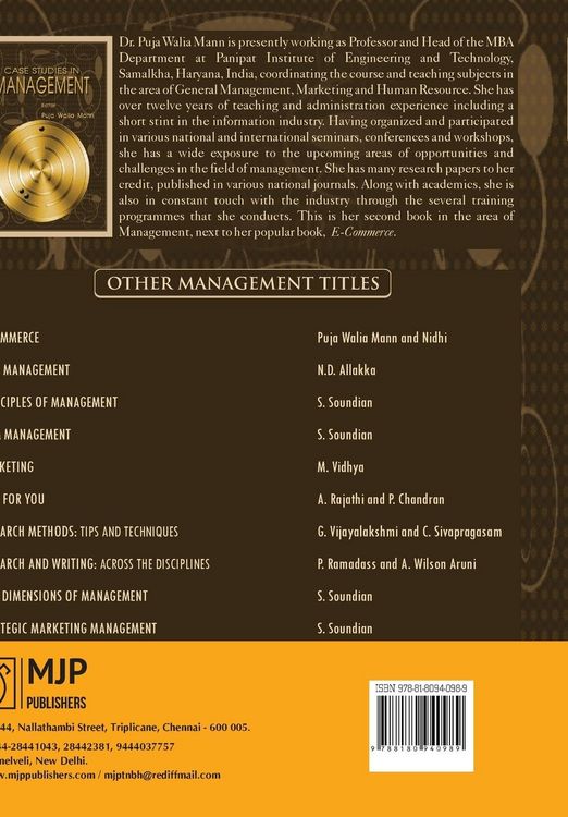 Produktbild: Case Studies in Management
