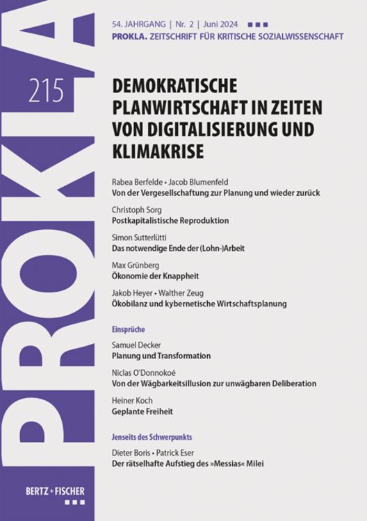 Produktbild: Demokratische Planwirtschaft in Zeiten von Digitalisierung und Klimakrise