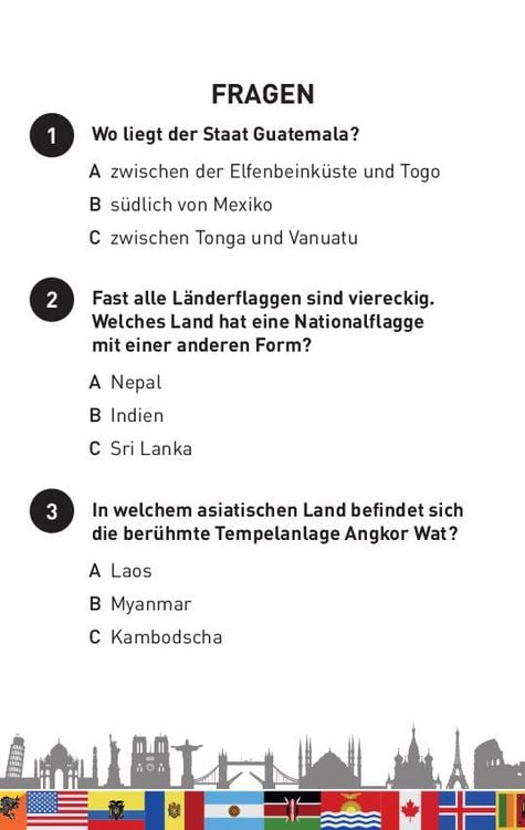 Produktbild: Das gro&szlig;e L&auml;nder-Quiz I ab 10 Jahren