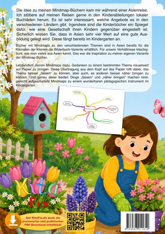 Produktbild: KitaFix-Mindmap Fr&uuml;hling (Fertig ausgearbeitete Gedankenlandkarten f&uuml;r die Vorschularbeit in Kindergarten und Kita)