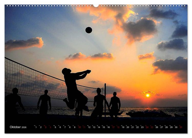 Produktbild: Volleyball Action (Wandkalender 2026 DIN A2 quer), CALVENDO Monatskalender