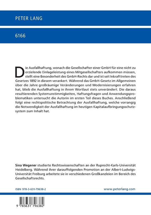 Produktbild: Die Ausfallhaftung der GmbH-Gesellschafter nach &sect; 24 GmbHG