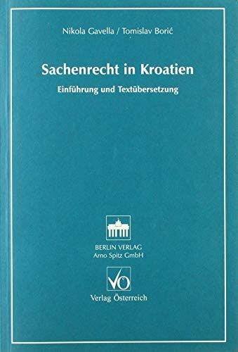 Produktbild: Sachenrecht in Kroatien