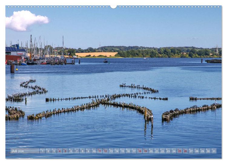 Produktbild: Impressionen von der Schlei - Deutschlands einzigem Fjord (Wandkalender 2026 DIN A2 quer), CALVENDO Monatskalender