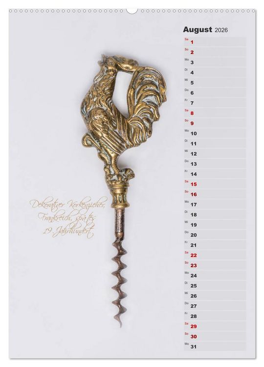 Produktbild: Emotionale Momente: Korkenzieher - geniales Alltagswerkzeug. Planer. (hochwertiger Premium Wandkalender 2026 DIN A2 hoch), Kunstdruck in Hochglanz