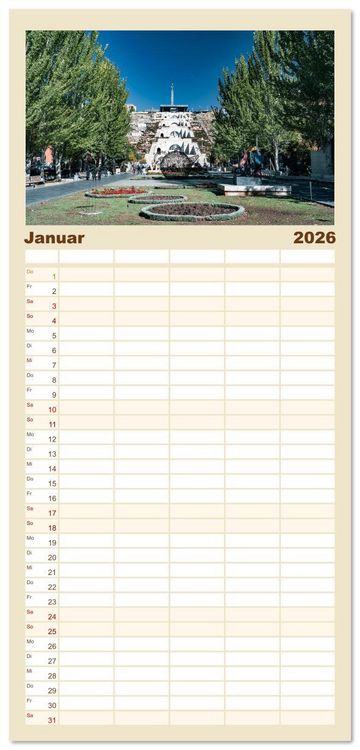 Produktbild: Familienplaner 2026 - Armenien - Wo die Geschichte ihre Stimme erhebt mit 5 Spalten (Wandkalender, 21 x 45 cm) CALVENDO