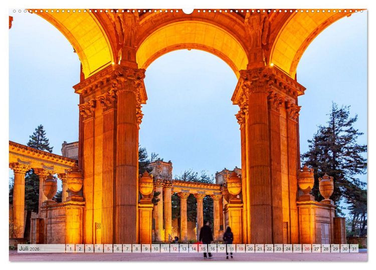 Produktbild: Kalifornien - USA - San Francisco (Wandkalender 2026 DIN A2 quer), CALVENDO Monatskalender