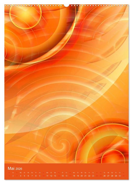 Produktbild: Digitale Kunst - rund und bunt (Wandkalender 2026 DIN A2 hoch), CALVENDO Monatskalender