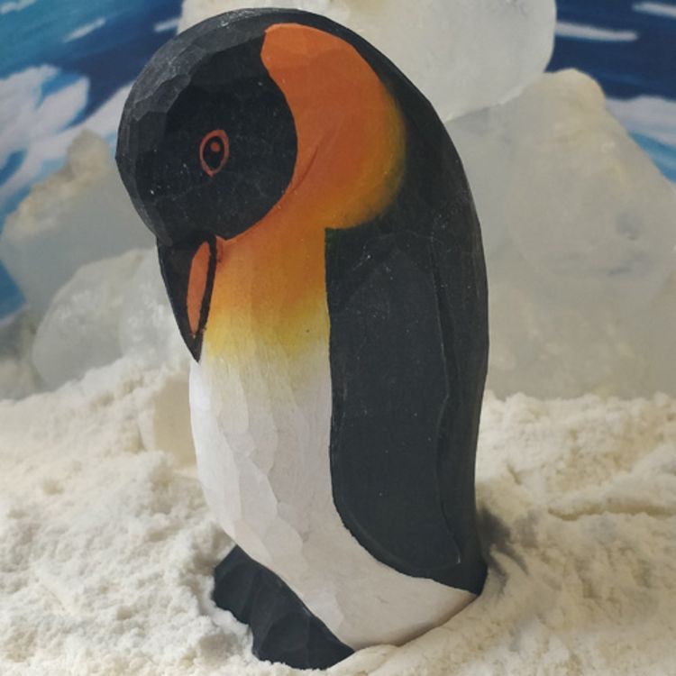 Produktbild: Wudimals A040801 - Pinguin, Penguin, handgeschnitzt aus Holz