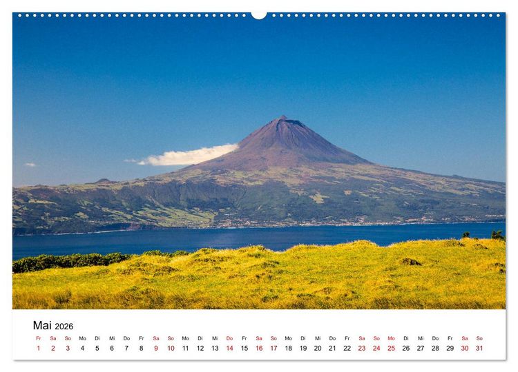Produktbild: Azoren - Inseln im Atlantik (hochwertiger Premium Wandkalender 2026 DIN A2 quer), Kunstdruck in Hochglanz