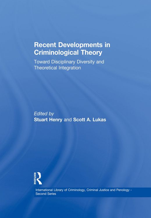 Produktbild: Recent Developments in Criminological Theory