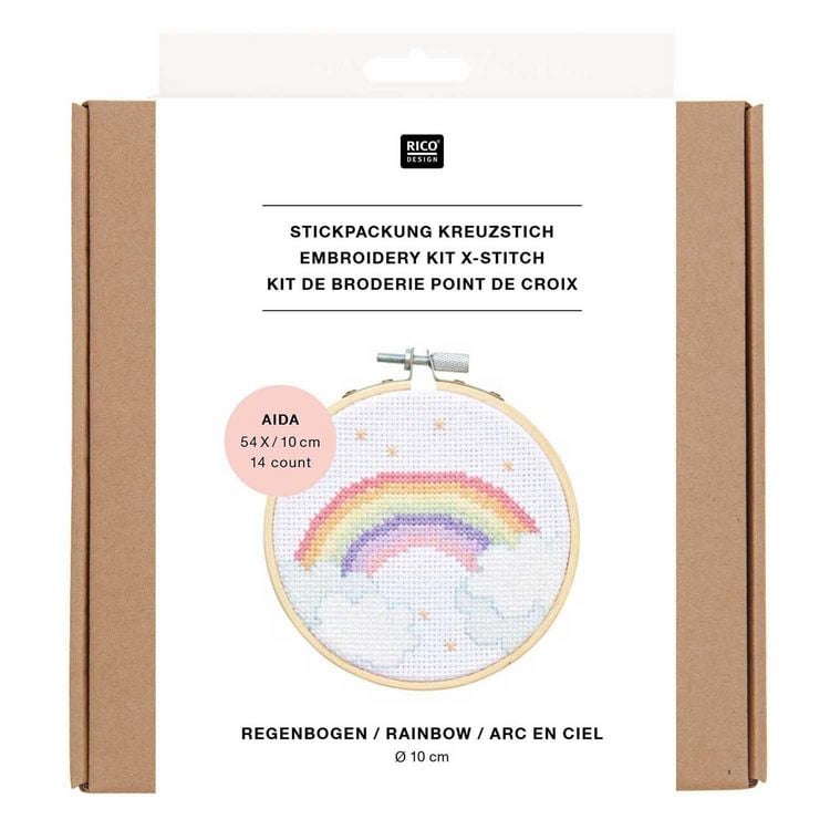Produktbild: Stickpackung Mini Kit Regenbogen