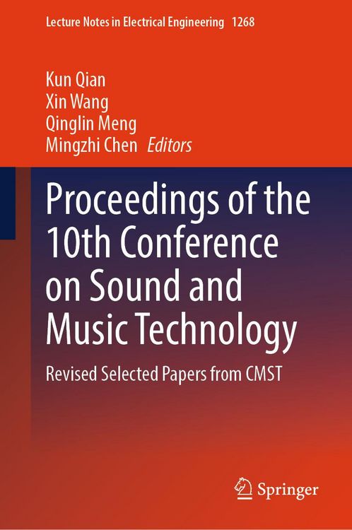 Produktbild: Proceedings of the 10th Conference on Sound and Music Technology