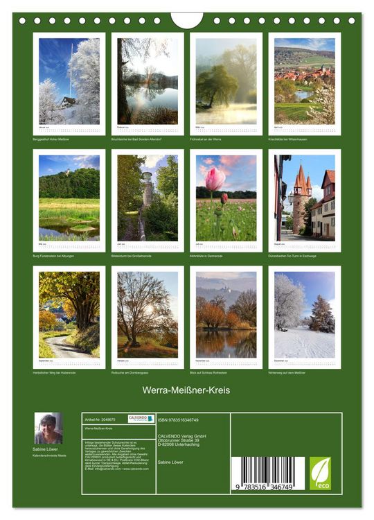 Produktbild: Werra-Mei&szlig;ner-Kreis (Wandkalender 2026 DIN A4 hoch), CALVENDO Monatskalender