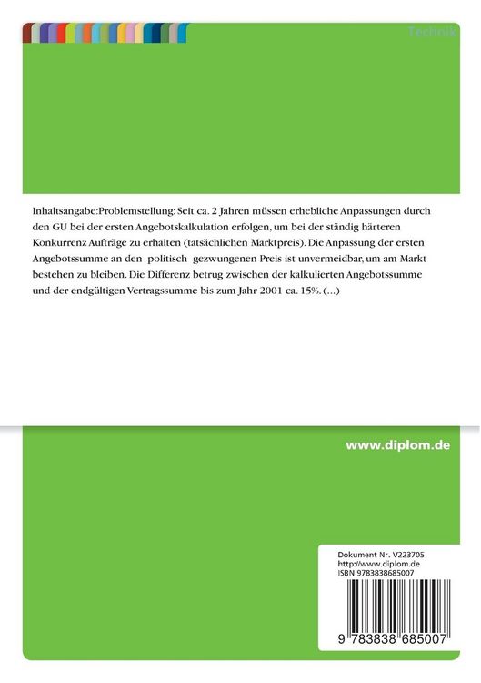 Produktbild: Angebotskalkulation mit Datenbanken