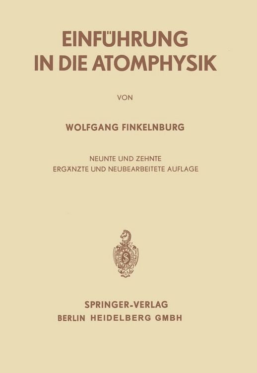 Produktbild: Einf&uuml;hrung in die Atomphysik