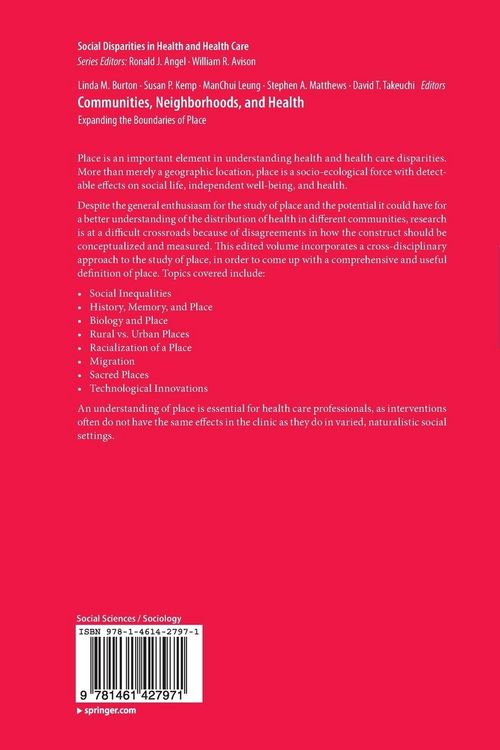 Produktbild: Communities, Neighborhoods, and Health