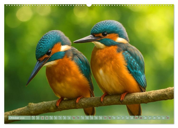 Produktbild: Eisvogeltr&auml;ume am Wasser (hochwertiger Premium Wandkalender 2026 DIN A2 quer), Kunstdruck in Hochglanz
